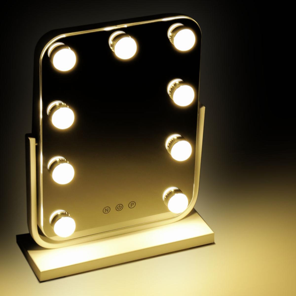 Hollywood Luxury 360-Degree Rotatable Vanity Mirror 3 Light Modes - White – image 3