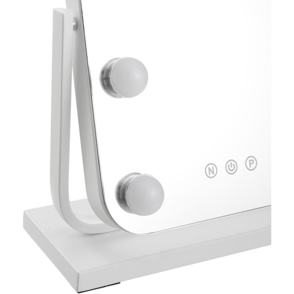 Hollywood Luxury 360-Degree Rotatable Vanity Mirror 3 Light Modes - White – image 4