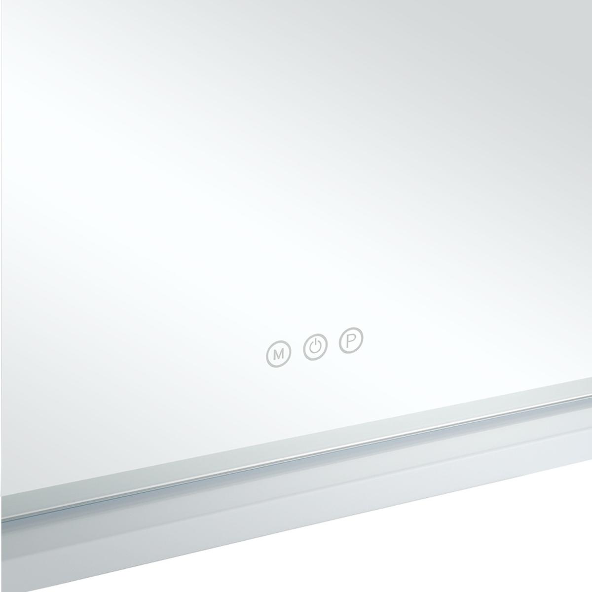 Large Hollywood LED Makeup Mirror - Silver – image 4