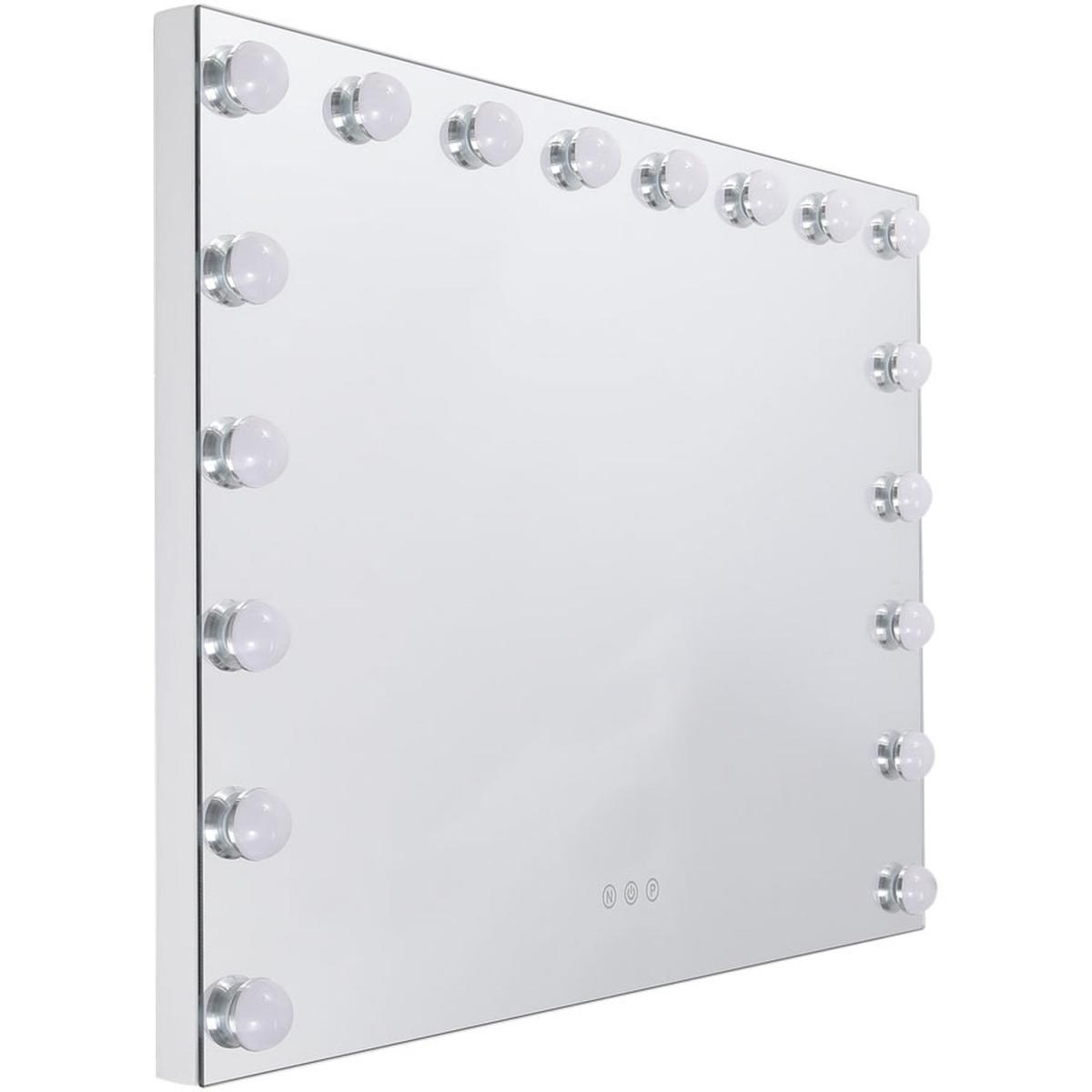 Hollywood Vanity Mirror with 18 Dimmable LED 3 Light Modes for Make Up Routine - Silver – image 2