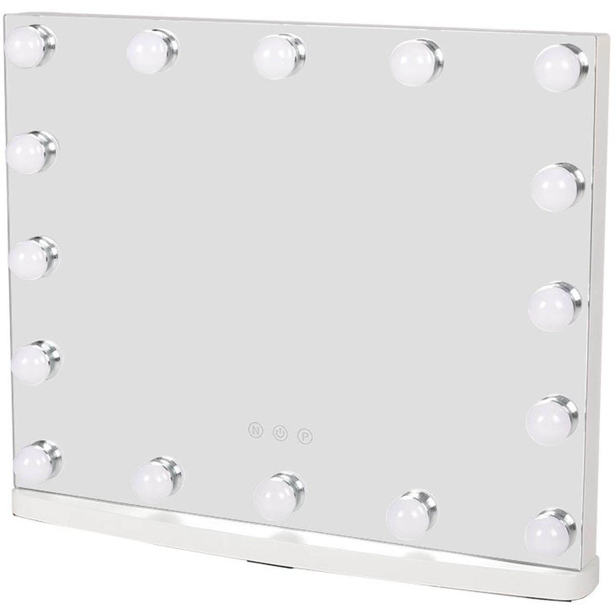 Hollywood LED Crystal-Edged Makeup Mirror - Silver – image 5