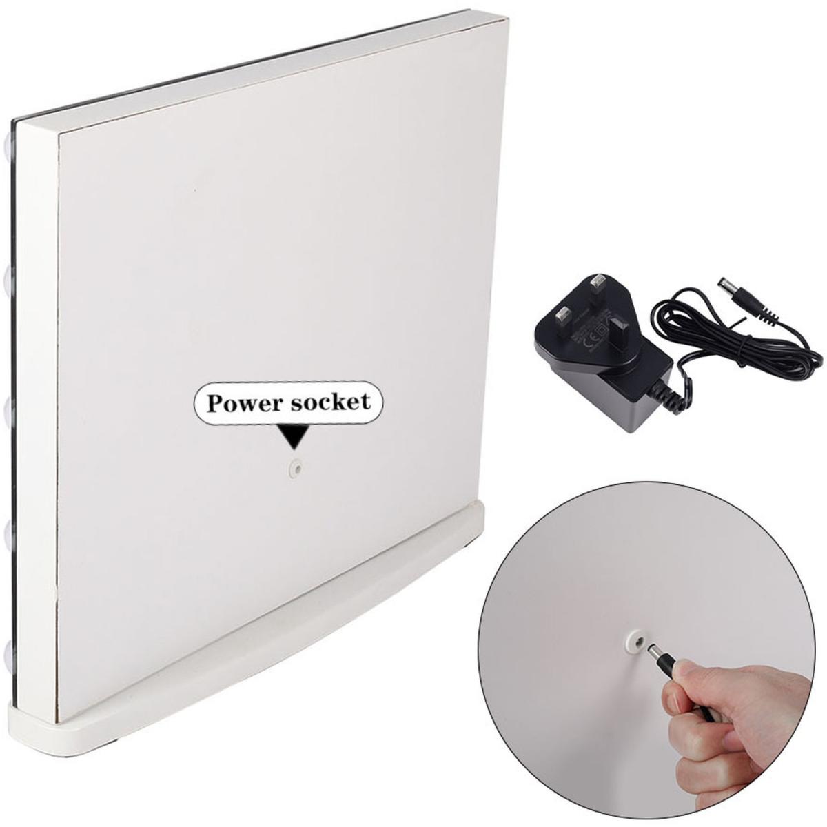 Hollywood LED Crystal-Edged Makeup Mirror - Silver – image 7