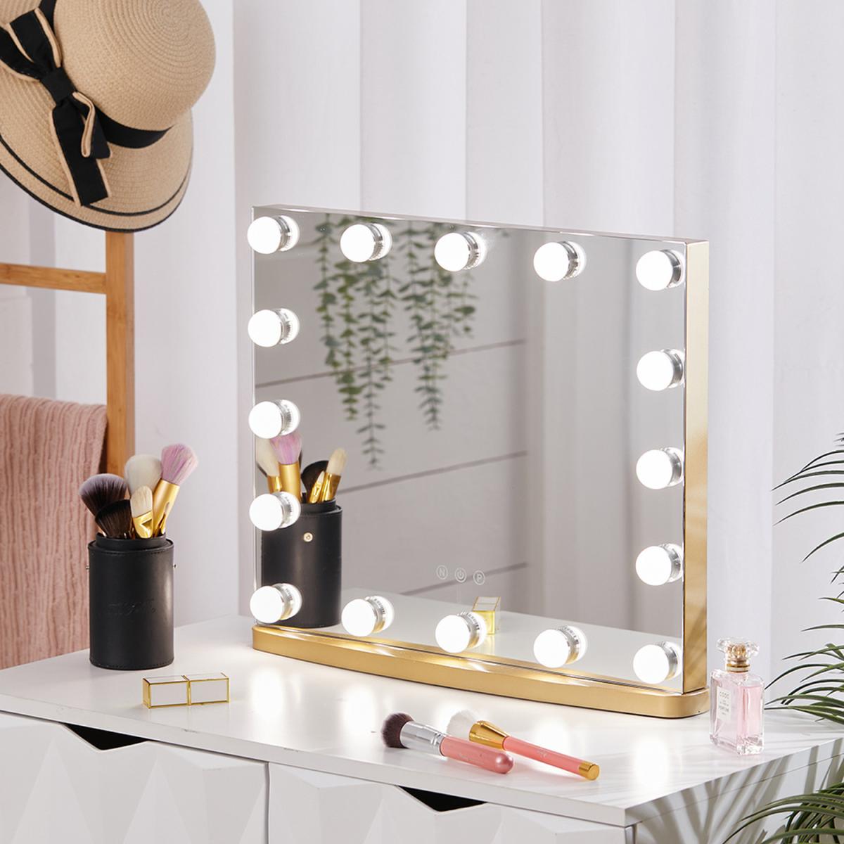 Golden Hollywood LED Vanity Mirror - Gold – image 2