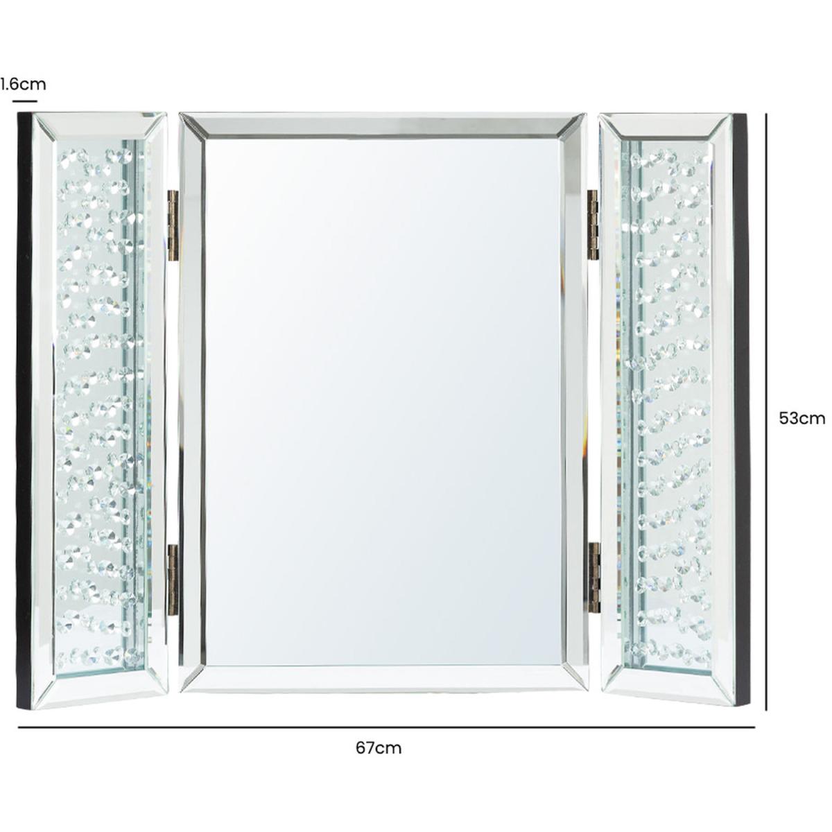 Vanity Makeup Mirror, Dressing Table Mirror - Clear Mirror – image 2