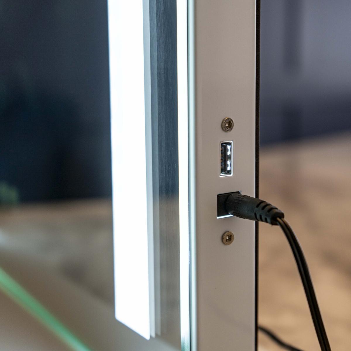 Hollywood Portrait LED Strip Mirror - White – image 4