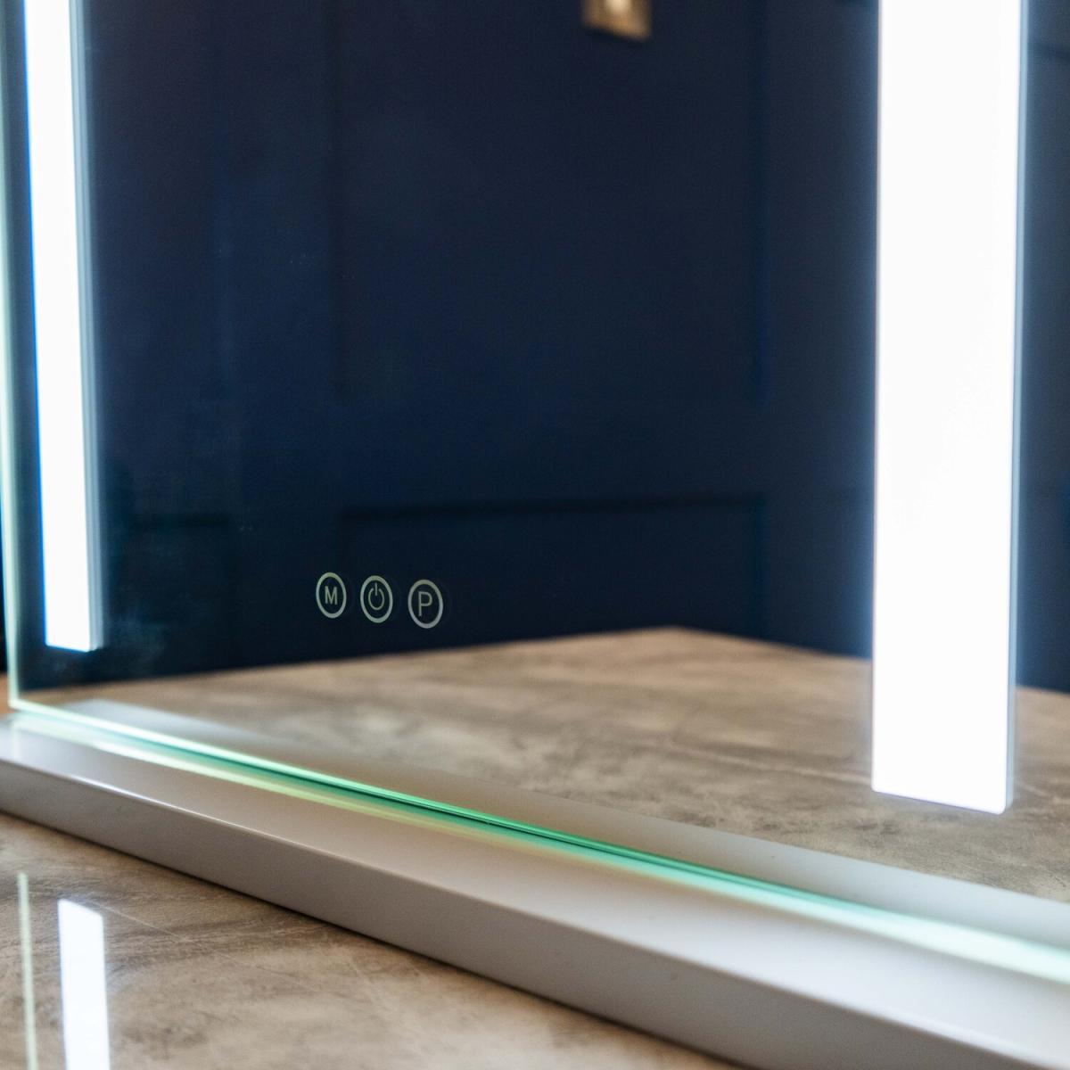 Hollywood Portrait LED Strip Mirror - White – image 6