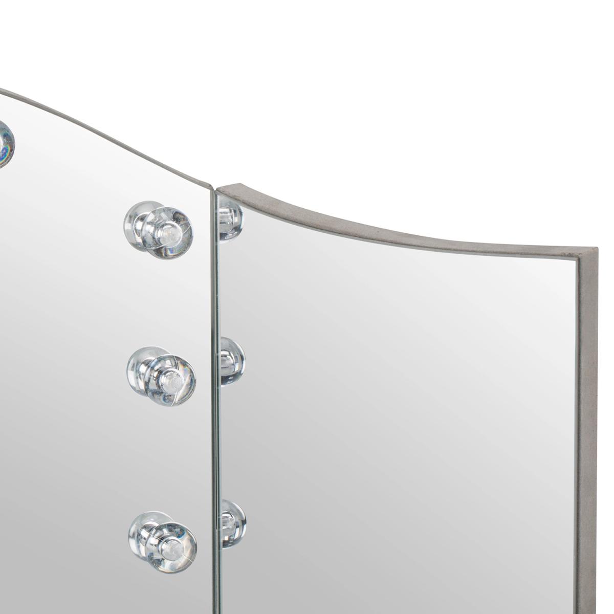 All Glass Glam LED Dressing Table Mirror - – image 2