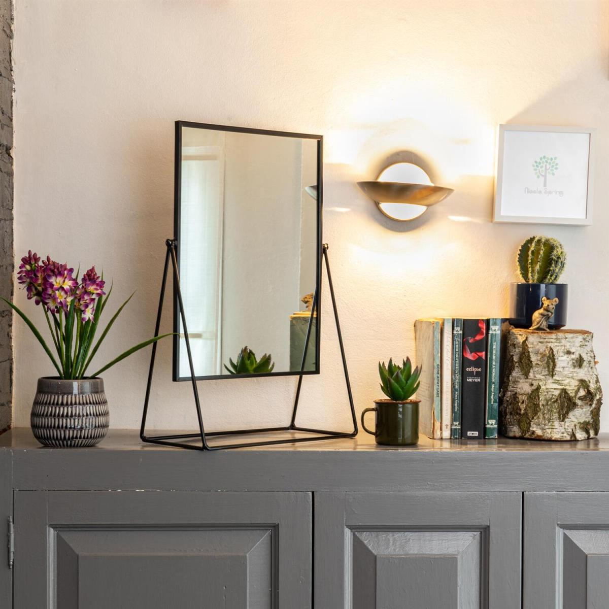 Harbour Housewares 32 x 50cm Rectangle Makeup Mirrors - Pack of 2 - Black – image 7