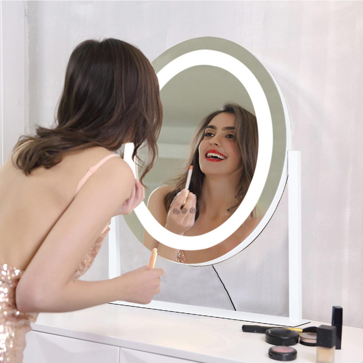 Large Mirror with Lights Smart Touch Control - Silver – image 3