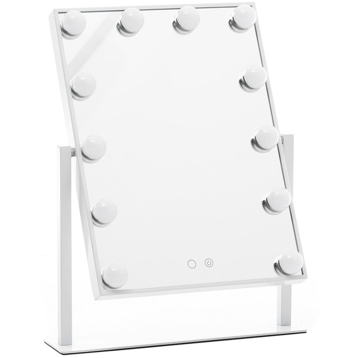 Hollywood Rotating Vanity Mirror with LED, Rechargeable - White – image 5