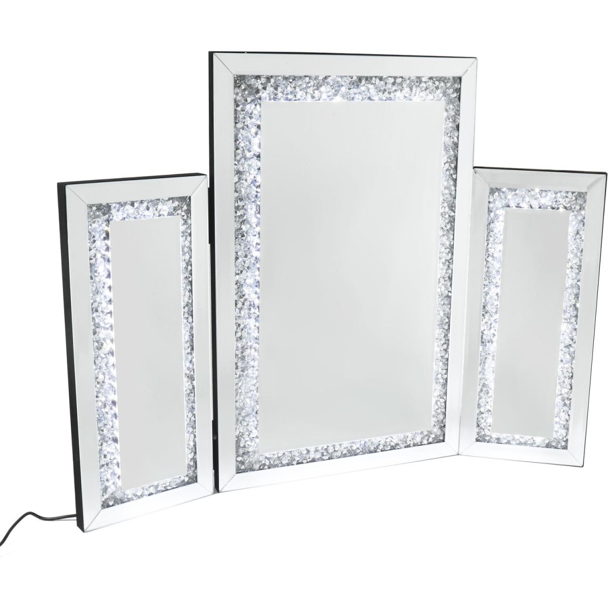 LED Crystal Effect Dressing Table Mirror – image 2