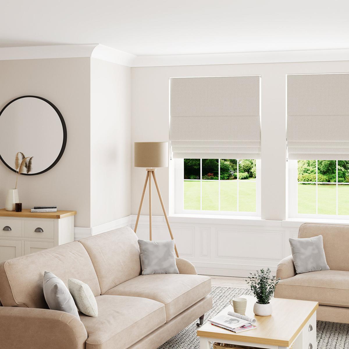 Metropolitan Natural Cut to Size Roman Blind Brown – image 3