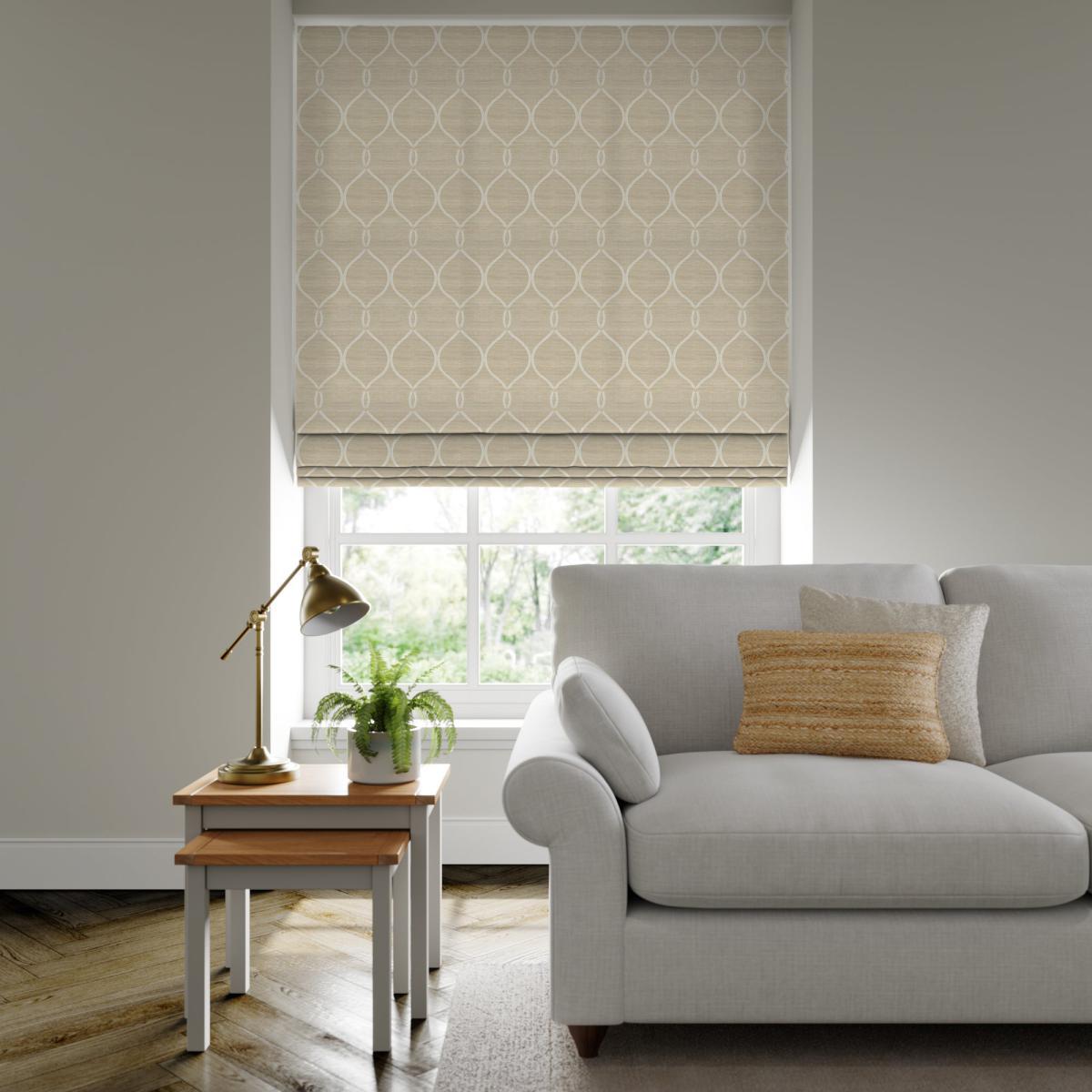 Roscoe Made to Measure Roman Blind Roscoe Dove – image 2