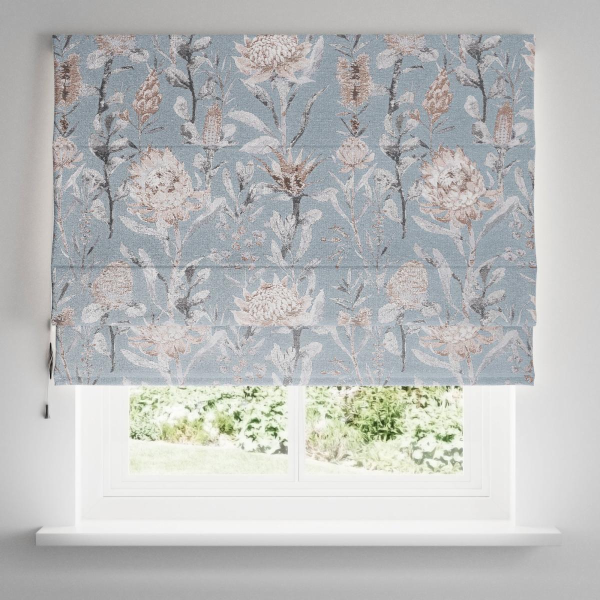 Cassia Blackout Roman Blind Blue – image 4
