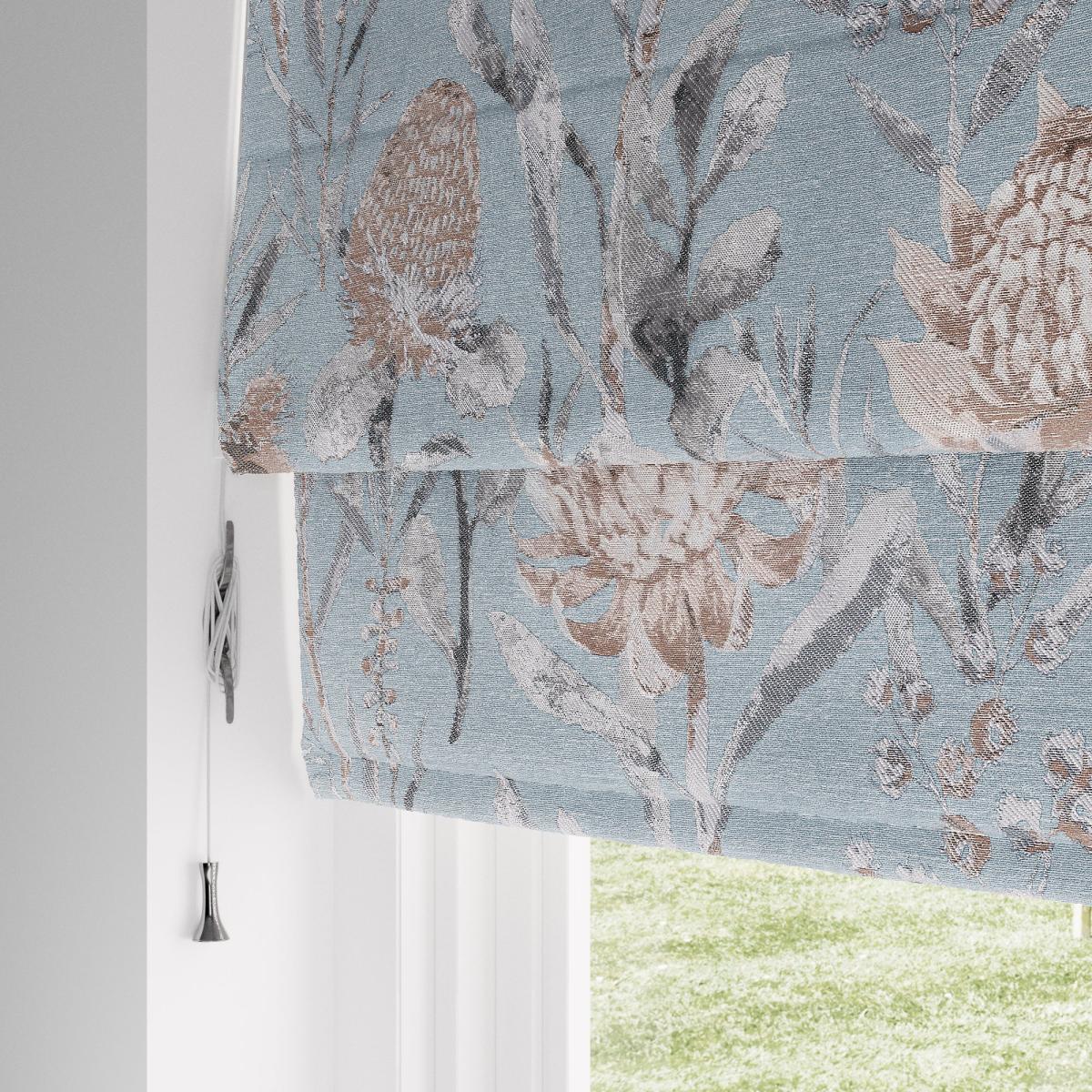 Cassia Blackout Roman Blind Blue – image 5