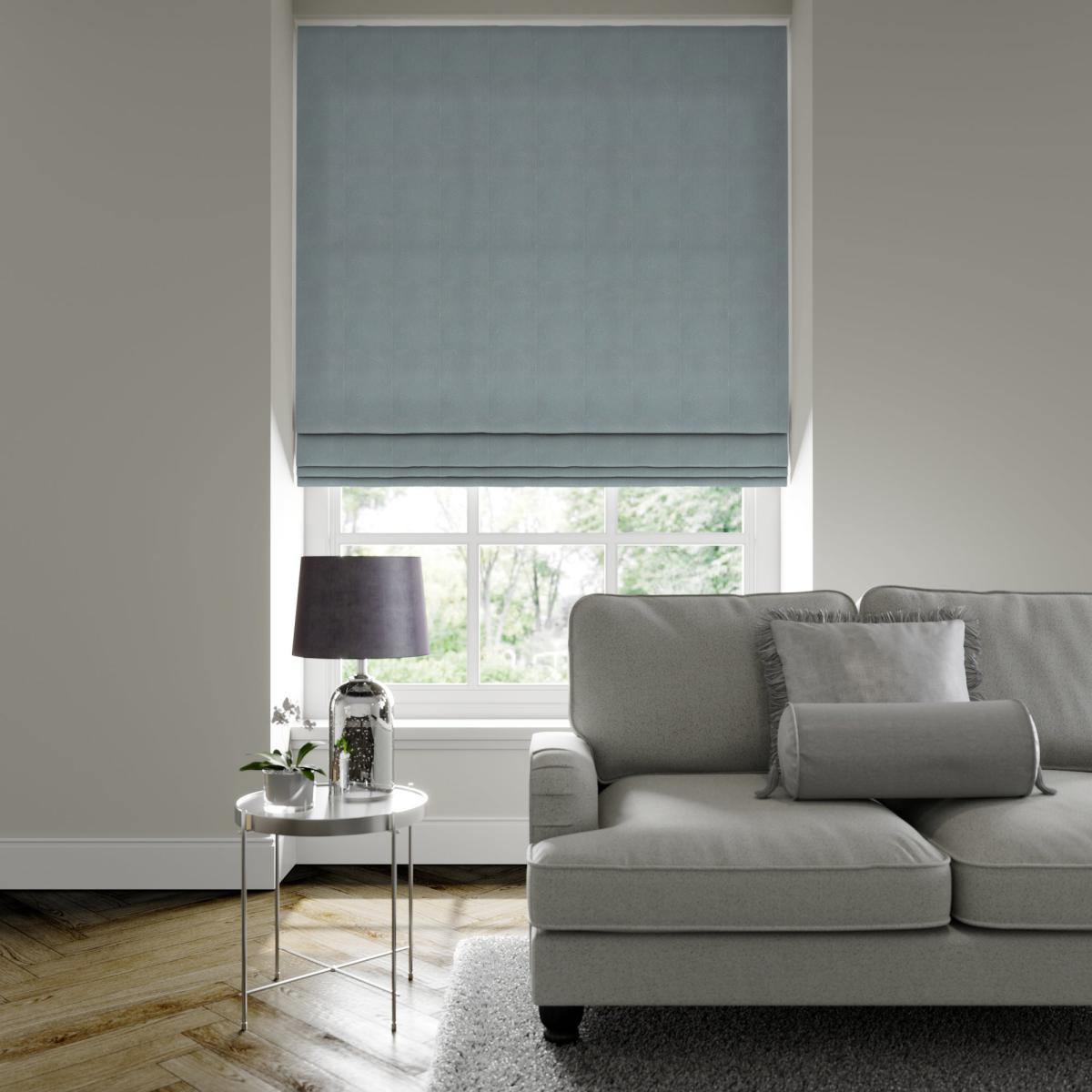 Oakden Made to Measure Roman Blind Oakden Aqua – image 2