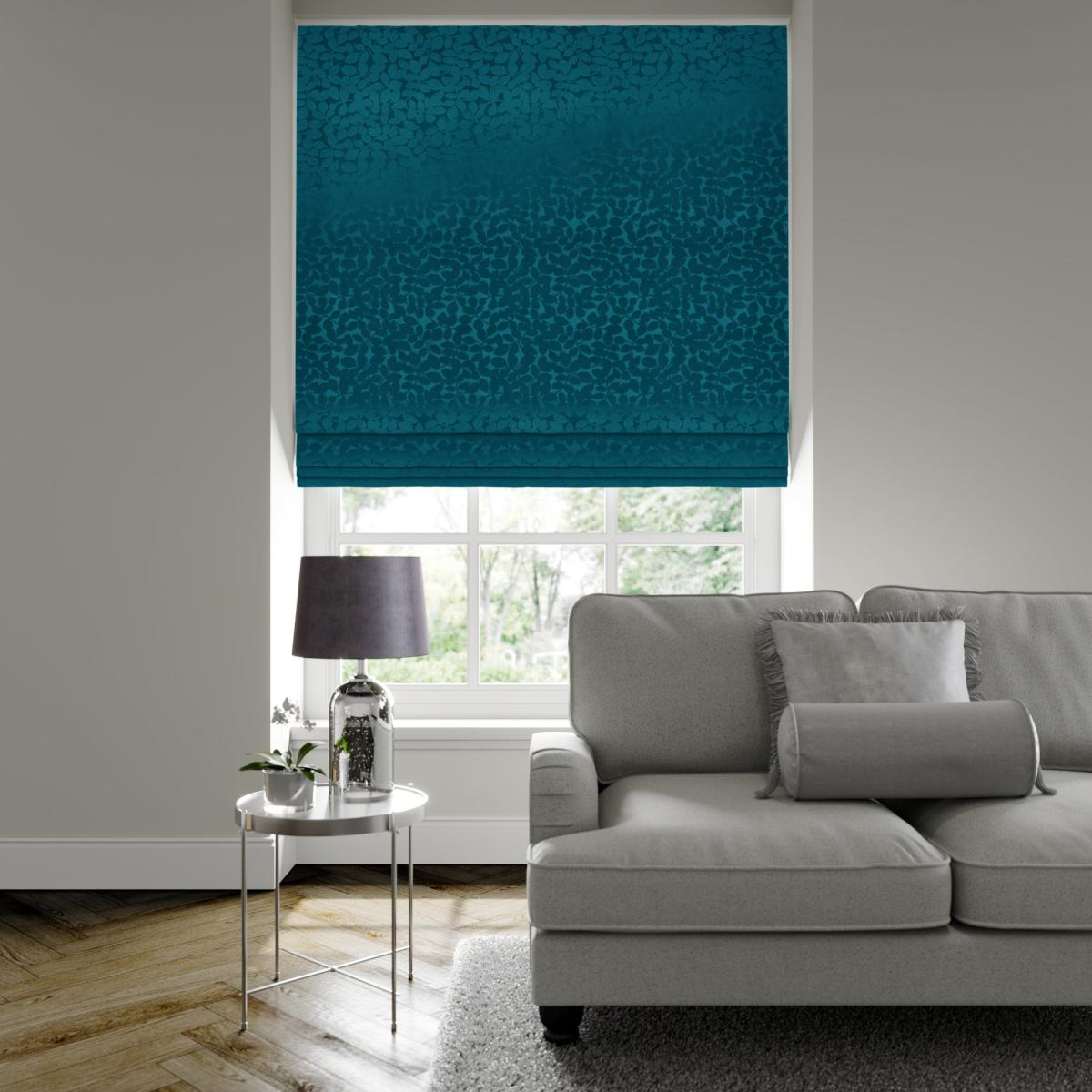 Charwood Made to Measure Roman Blind Charwood Peacock – image 1