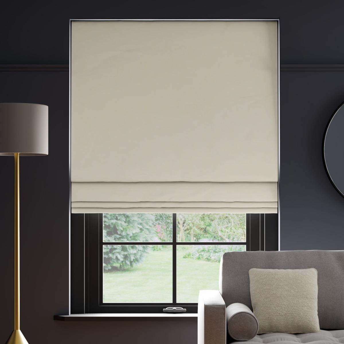 Panama Cotton Made to Measure Roman Blind Panama Natural – image 2