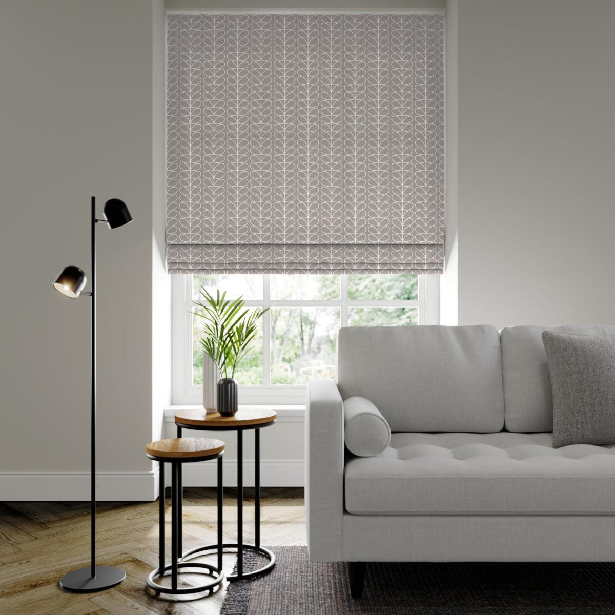 Orla Kiely Linear Stem Made to Measure Roman Blind Orla Kiely Linear Stem Silver – image 2