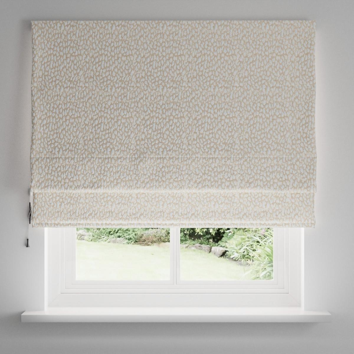 Animal Cut Velvet Natural Roman Blind Beige – image 4