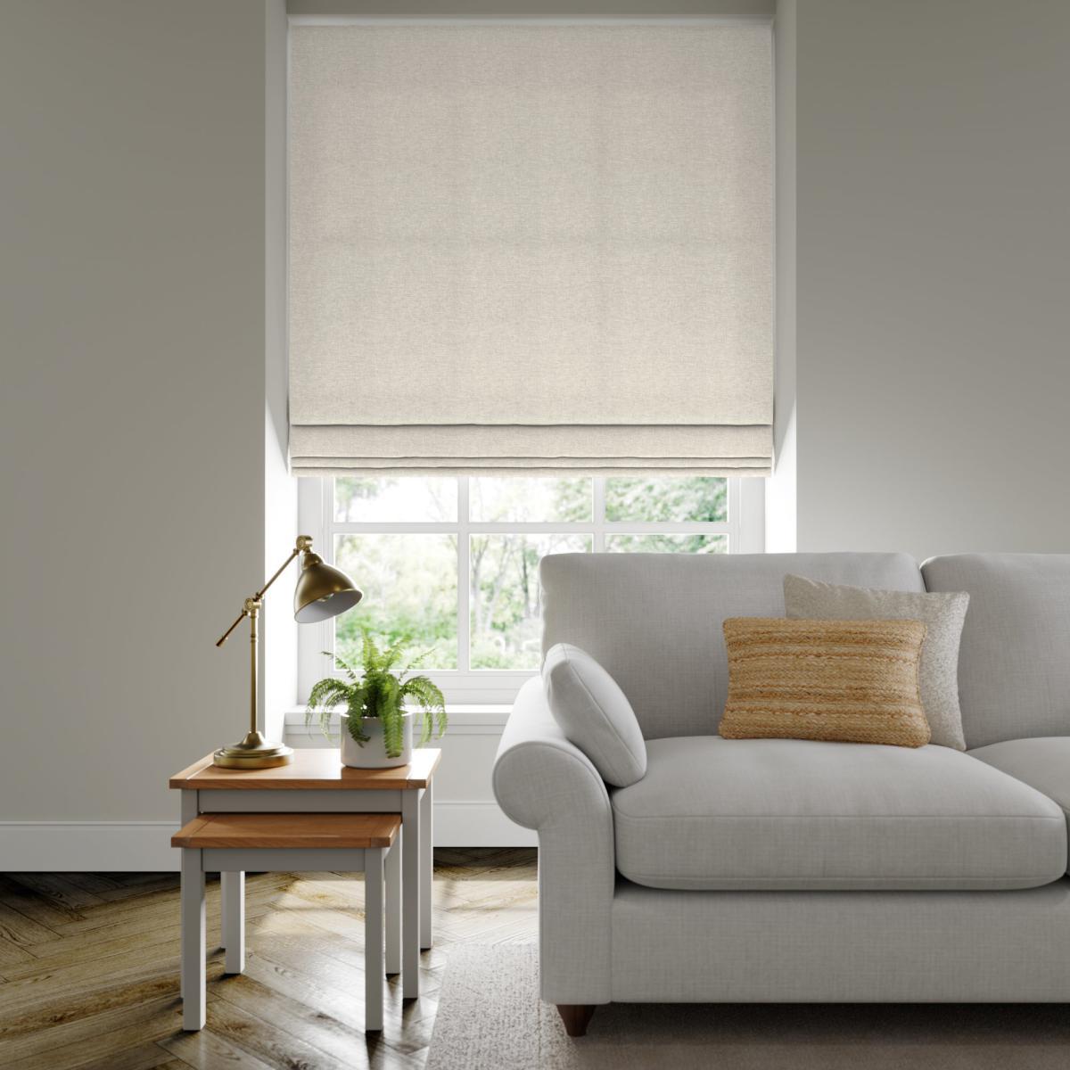 Lunar Made to Measure Roman Blind Lunar Ivory – image 2