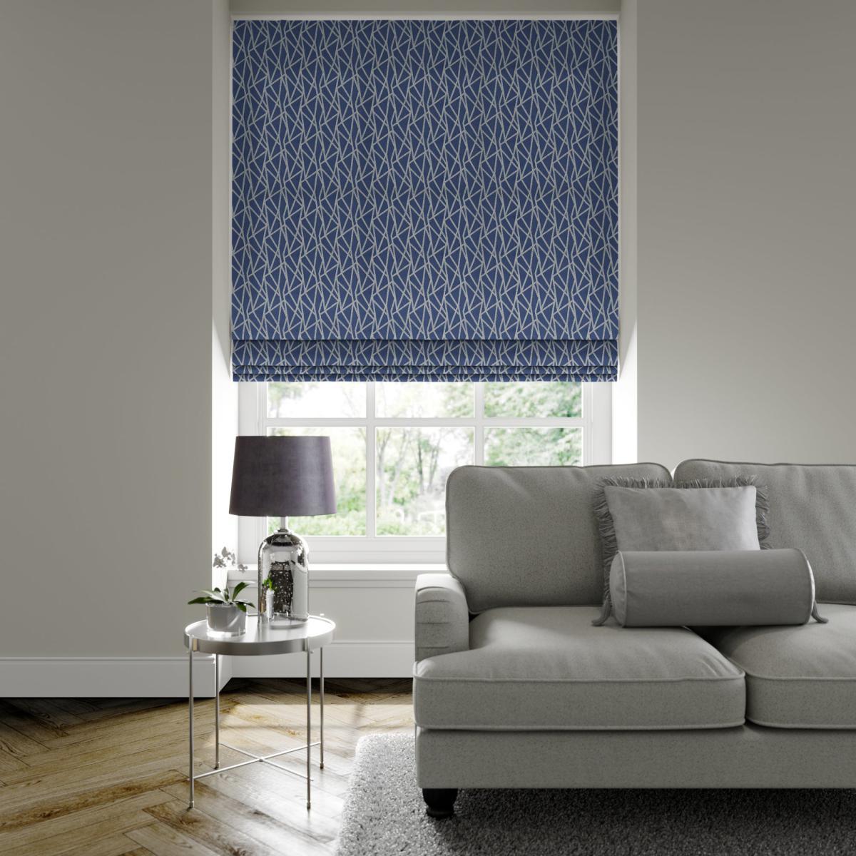 Geomo Made to Measure Roman Blind Geomo Woven Ink – image 2