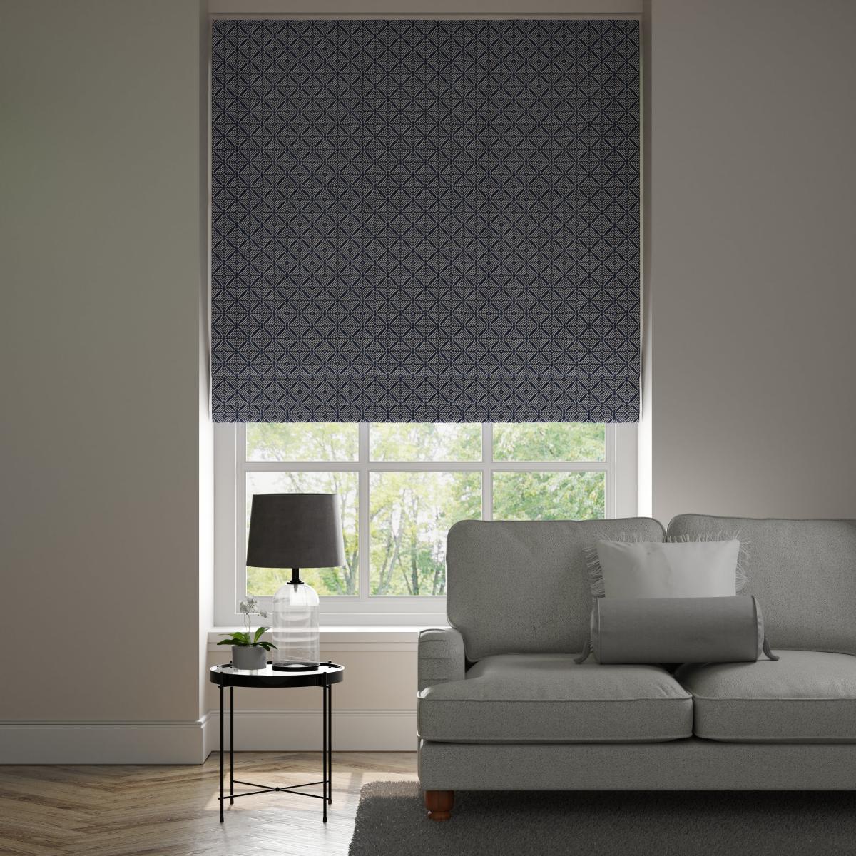 Cubic Made to Measure Roman Blind Cubic Navy – image 1