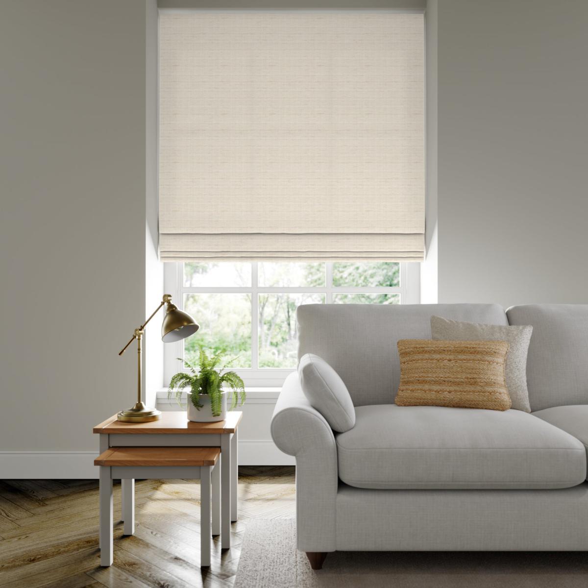 Raffia Made to Measure Roman Blind Raffia Opal – image 2