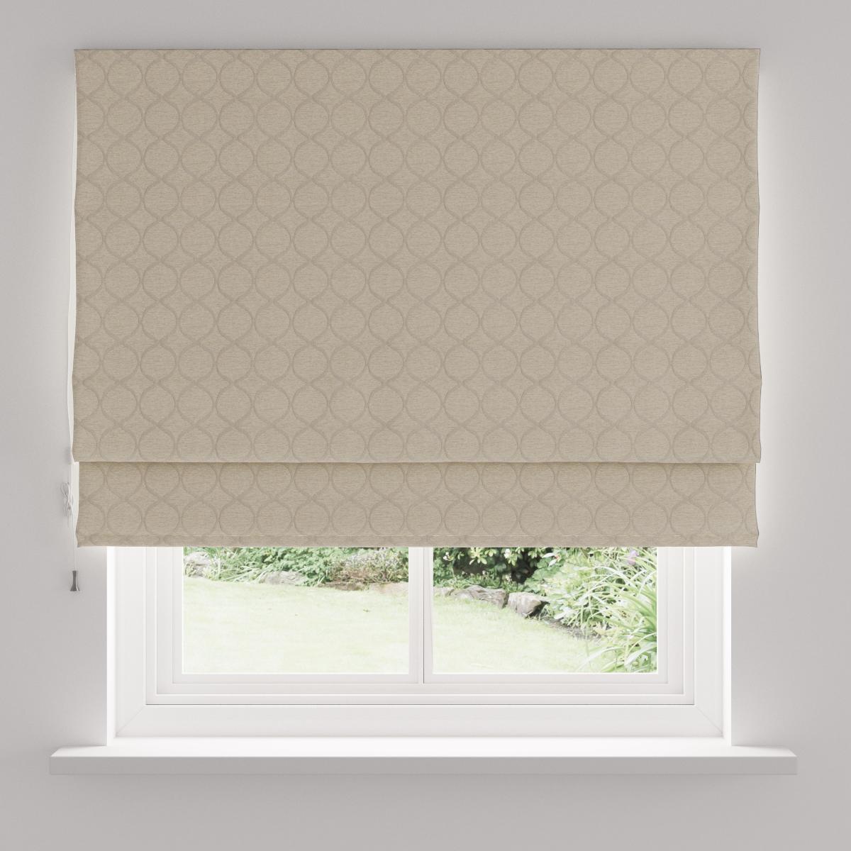 Chenille Ogee Cream Roman Blind Cream – image 4