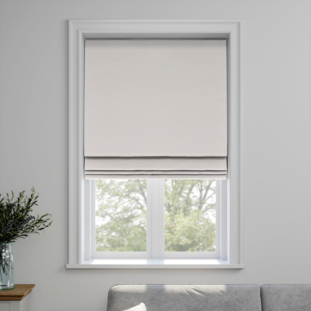 Austen Recycled Polyester Made to Measure Roman Blind Austen Oyster – image 3