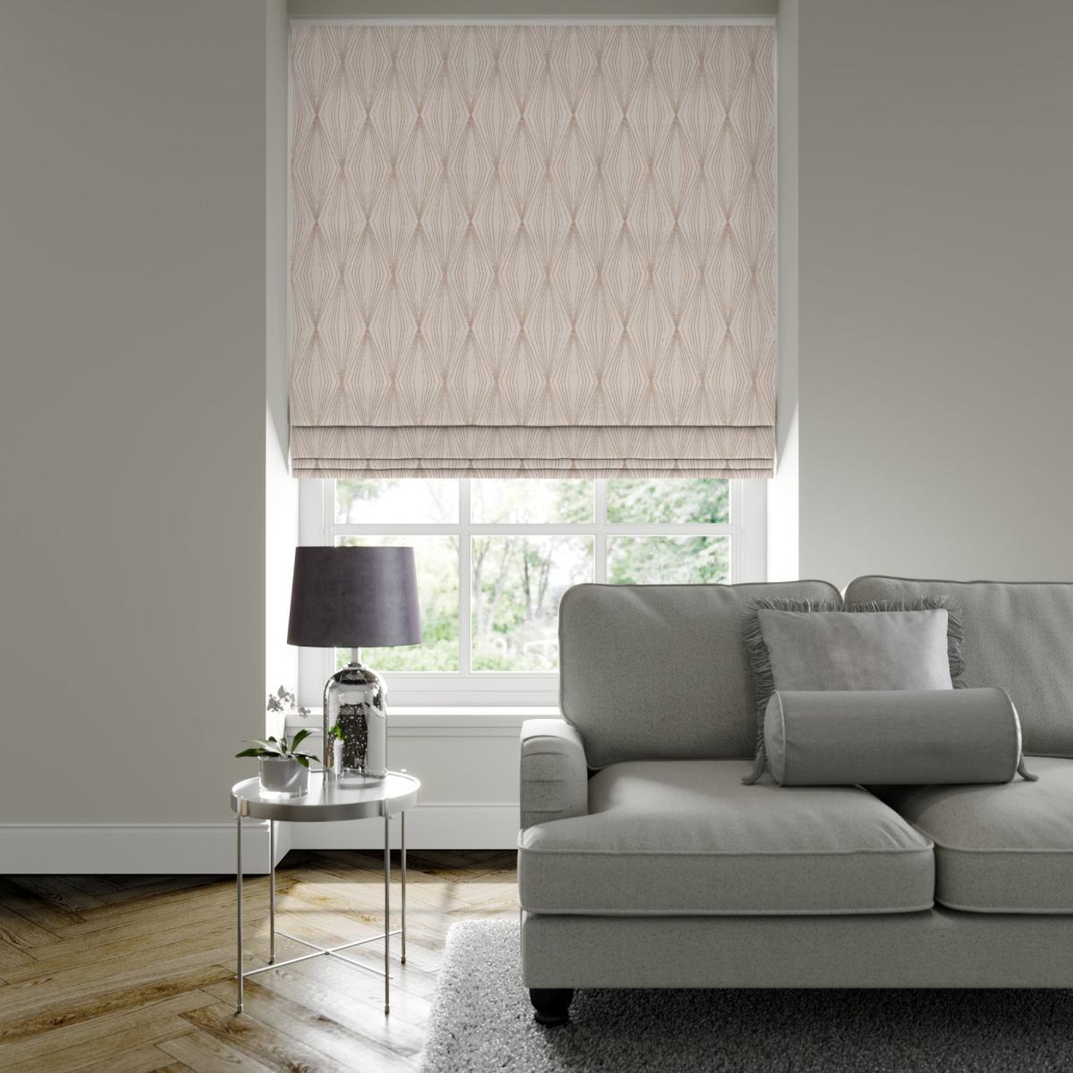 Rubicon Made to Measure Roman Blind Rubicon Metallic Natural – image 2