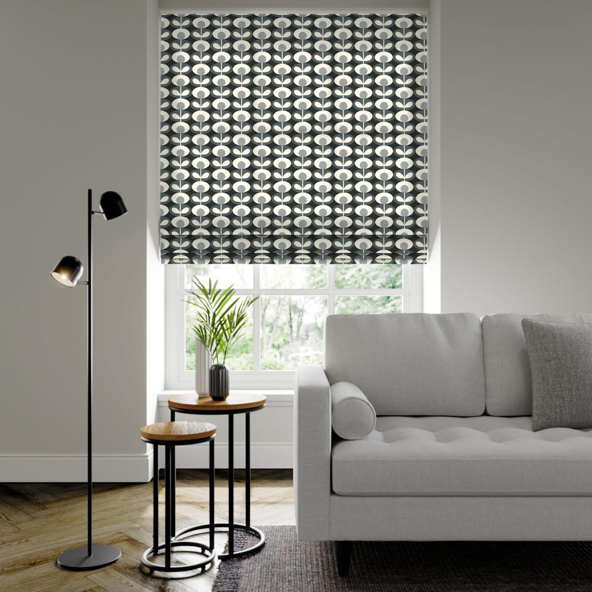 Orla Kiely Oval Flower Made to Measure Roman Blind Orla Kiely Oval Flower Grey – image 3