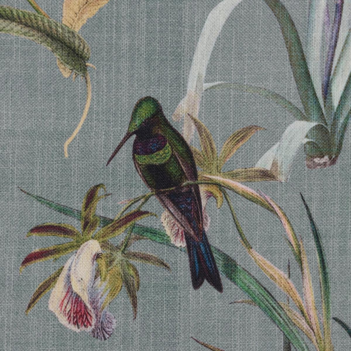 Botanical Bird Green Blackout Roman Blind Green – image 2