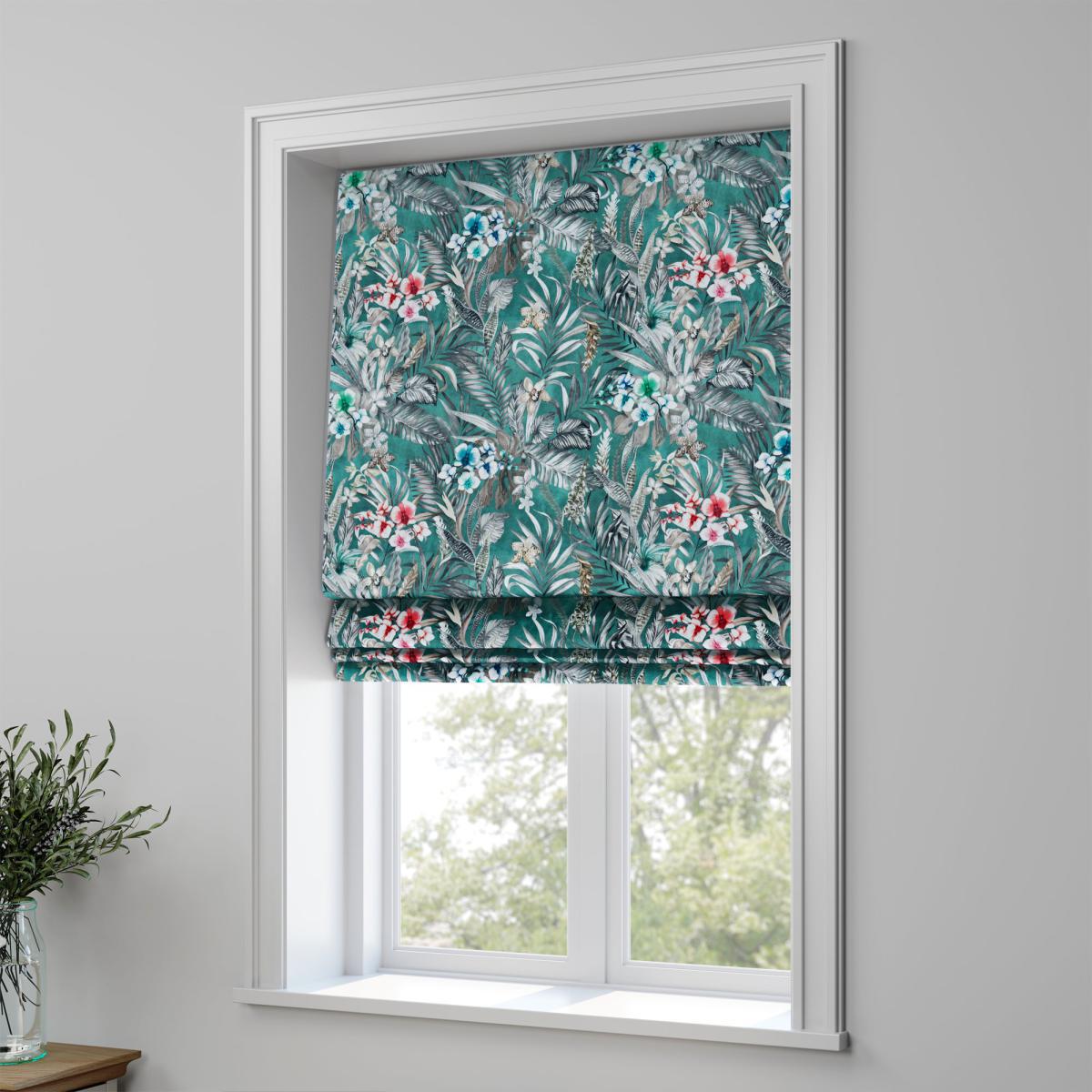 Kew Made to Measure Roman Blind Kew Teal – image 1