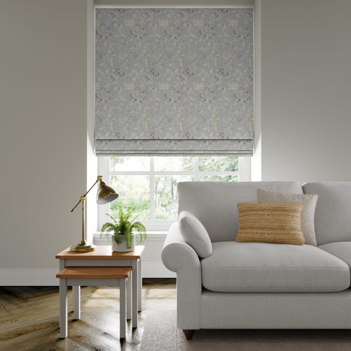 Highfields Made to Measure Fire Retardant Roman Blind Highfields Slate – image 1