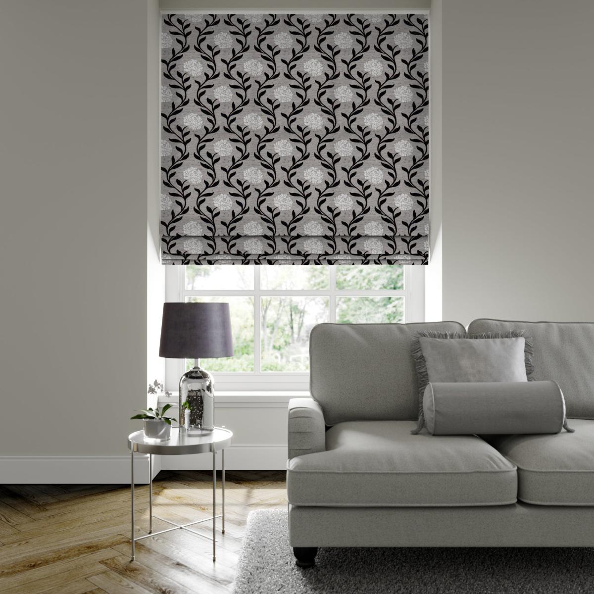 Cordelia Made to Measure Roman Blind Cordelia Silver – image 2