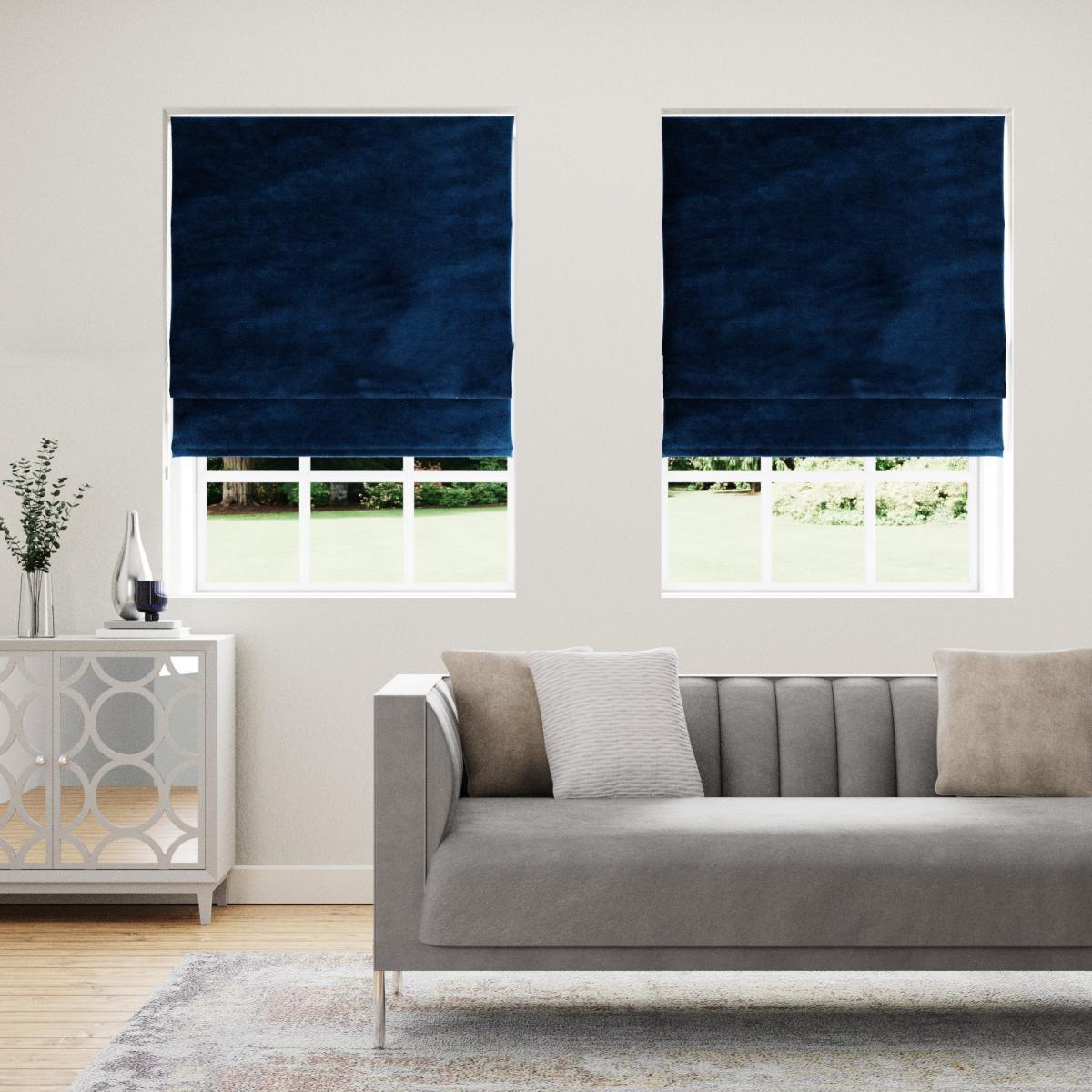 Isla Midnight Roman Blind Midnight (Blue) – image 3