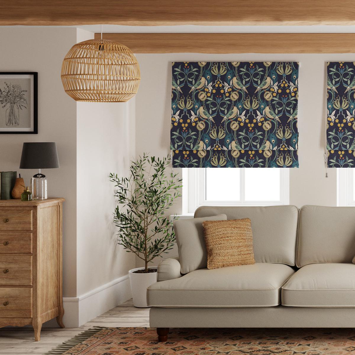 Havisham Navy Blackout Roman Blind Navy – image 2