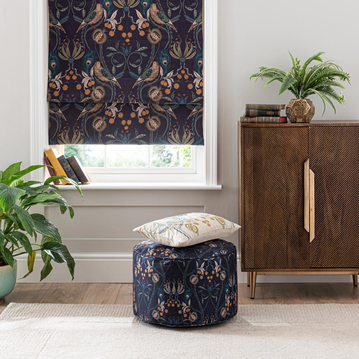 Havisham Navy Blackout Roman Blind Navy – image 5