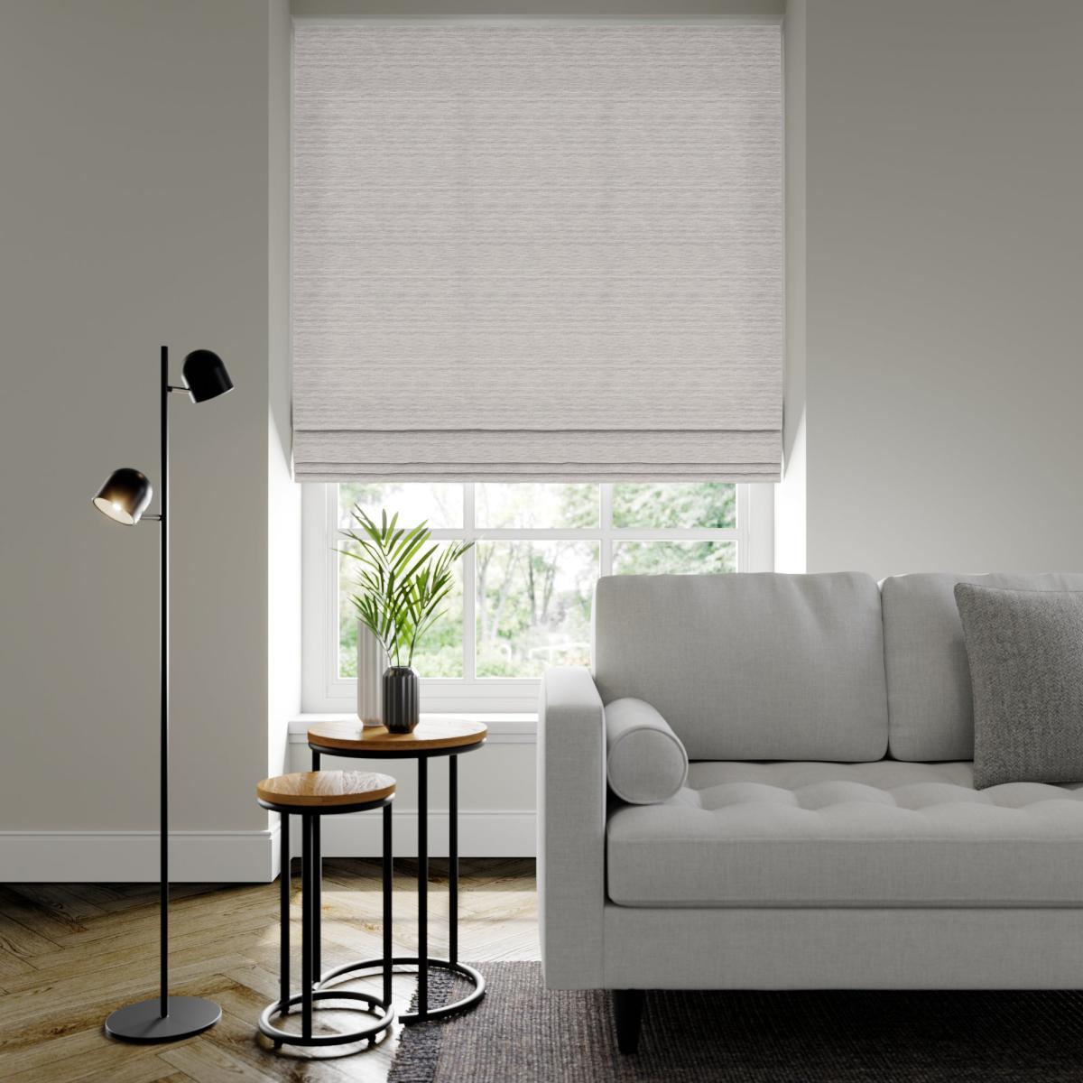Austen Recycled Polyester Made to Measure Roman Blind Austen Pearl – image 1