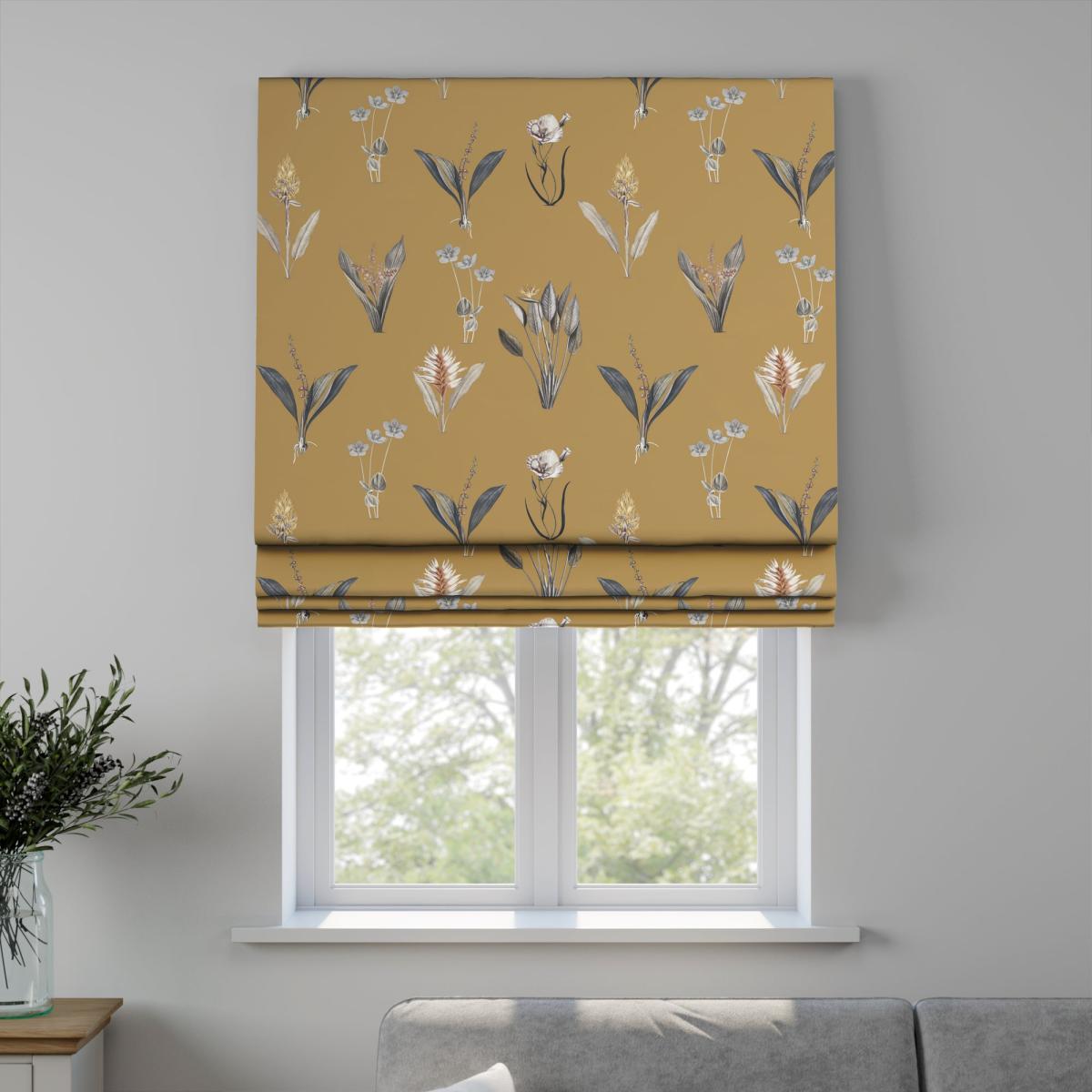 Ava Made to Measure Fire Retardant Roman Blind Ava Ochre – image 4