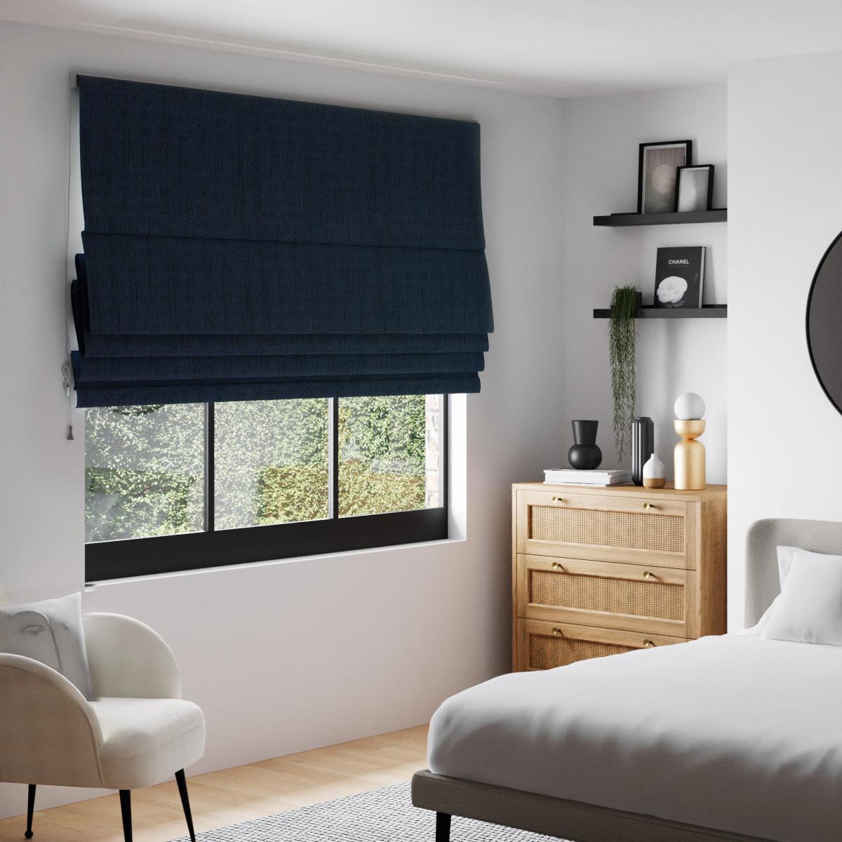 Metropolitan Trimmable Navy Roman Blind Navy – image 2