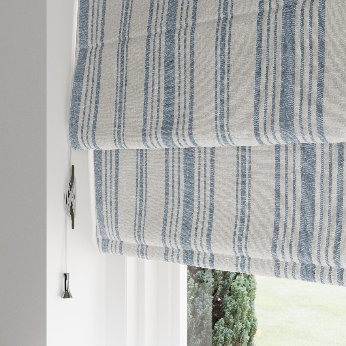 Churchgate Belton Stripe Folkstone Blue Roman Blind Blue – image 4
