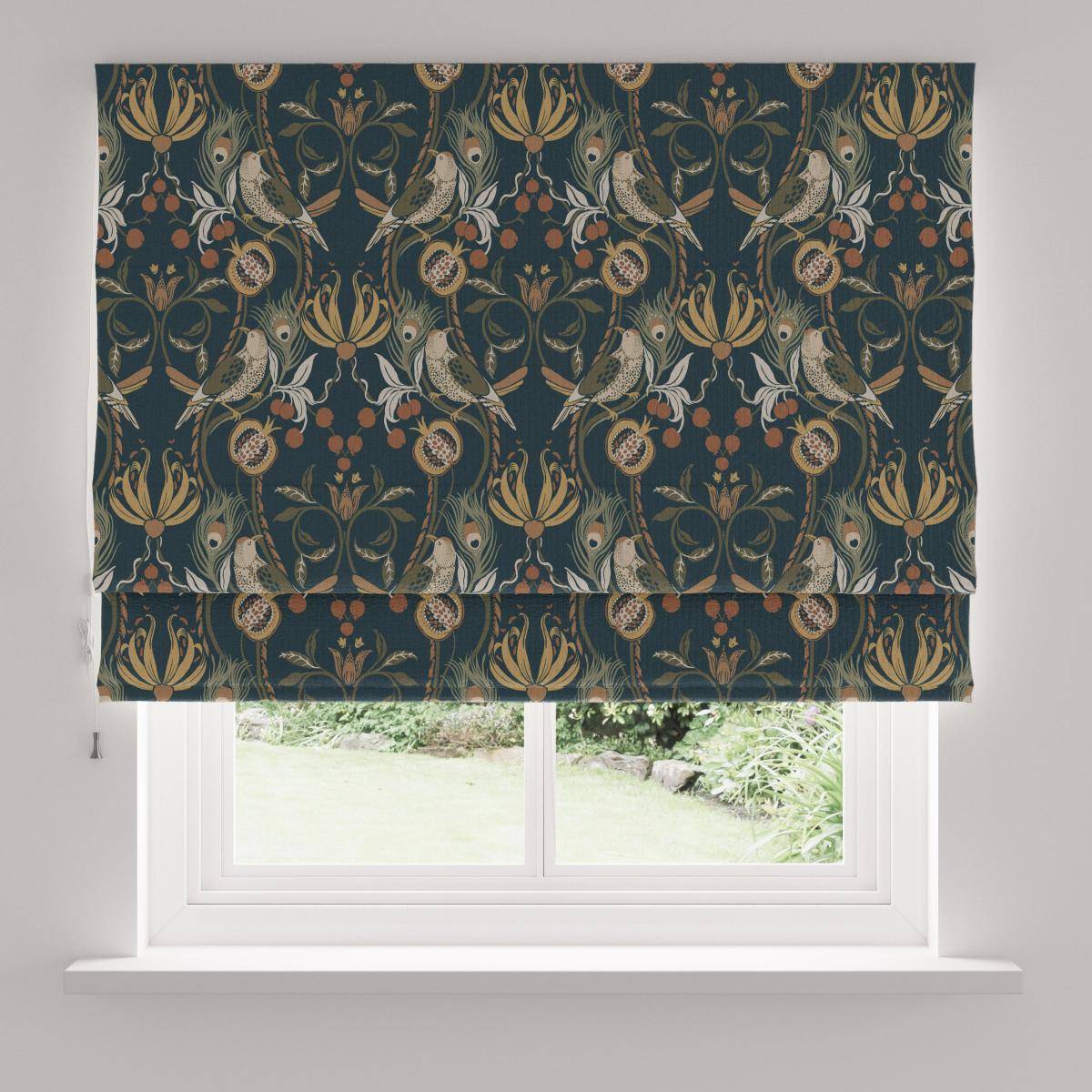Havisham Bottle Green Blackout Roman Blind Green/Brown – image 4