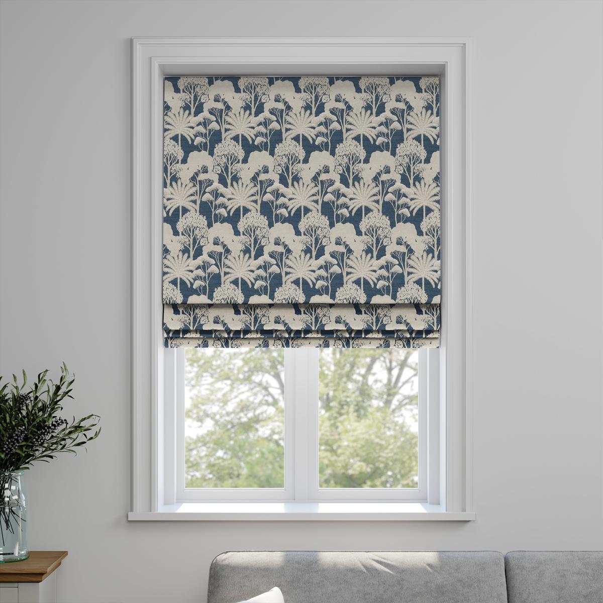 Mandrelle Made to Measure Roman Blind Mandrelle Indigo – image 3