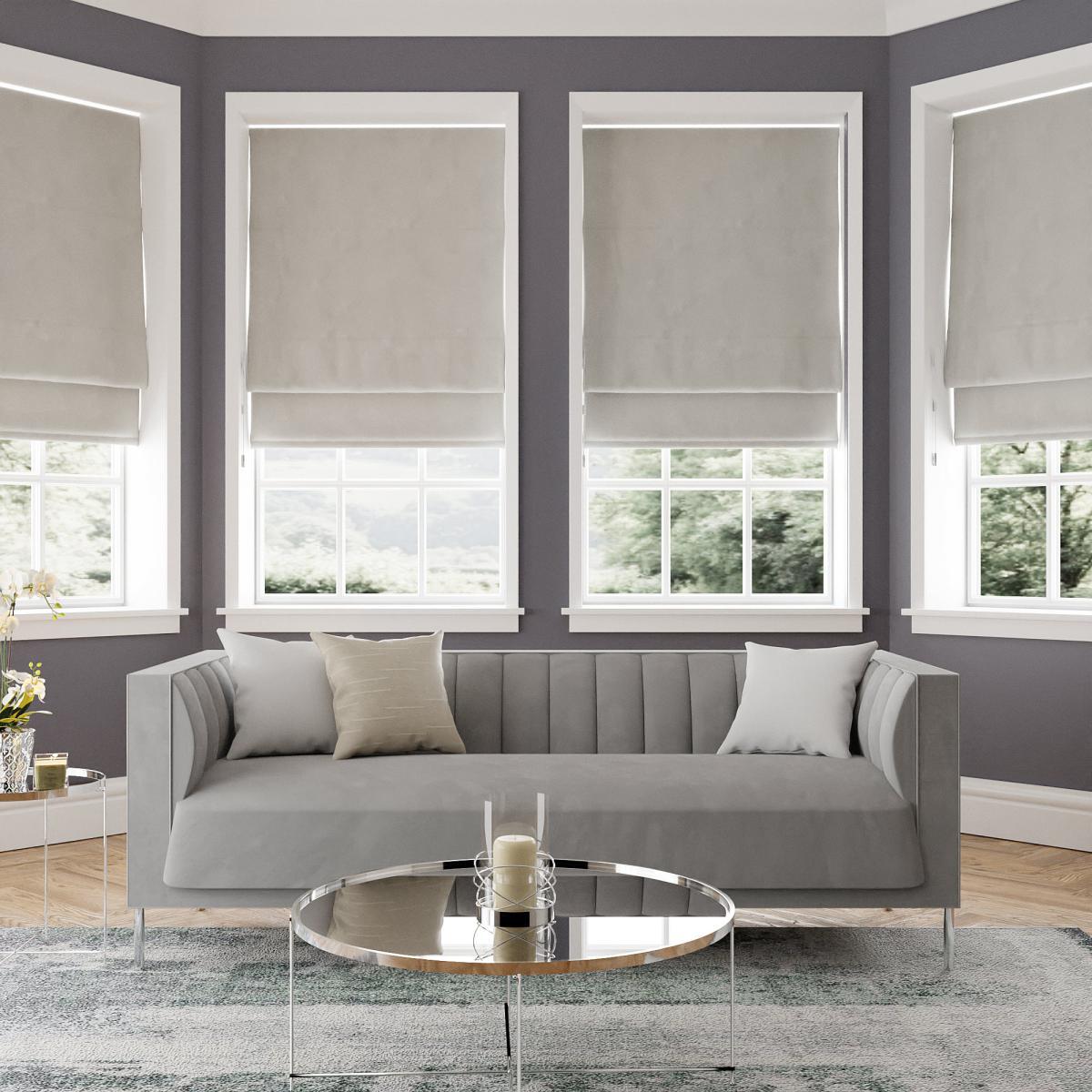 Isla Grey Roman Blind Grey – image 2