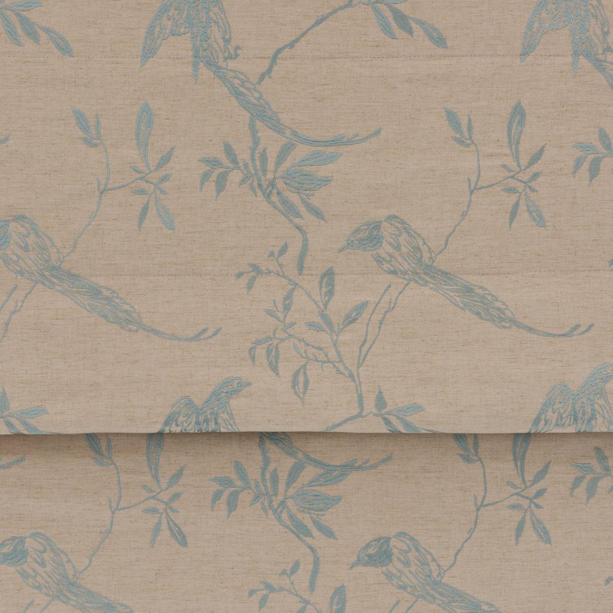 Duck-Egg Songbird Blackout Roman Blind Blue / Cream – image 3