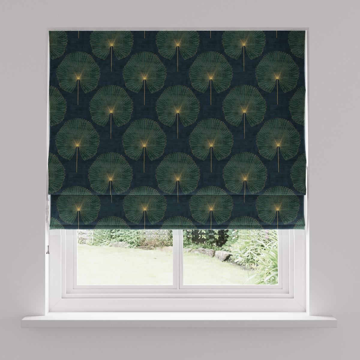 Oriental Palm Green Roman Blind Green – image 4