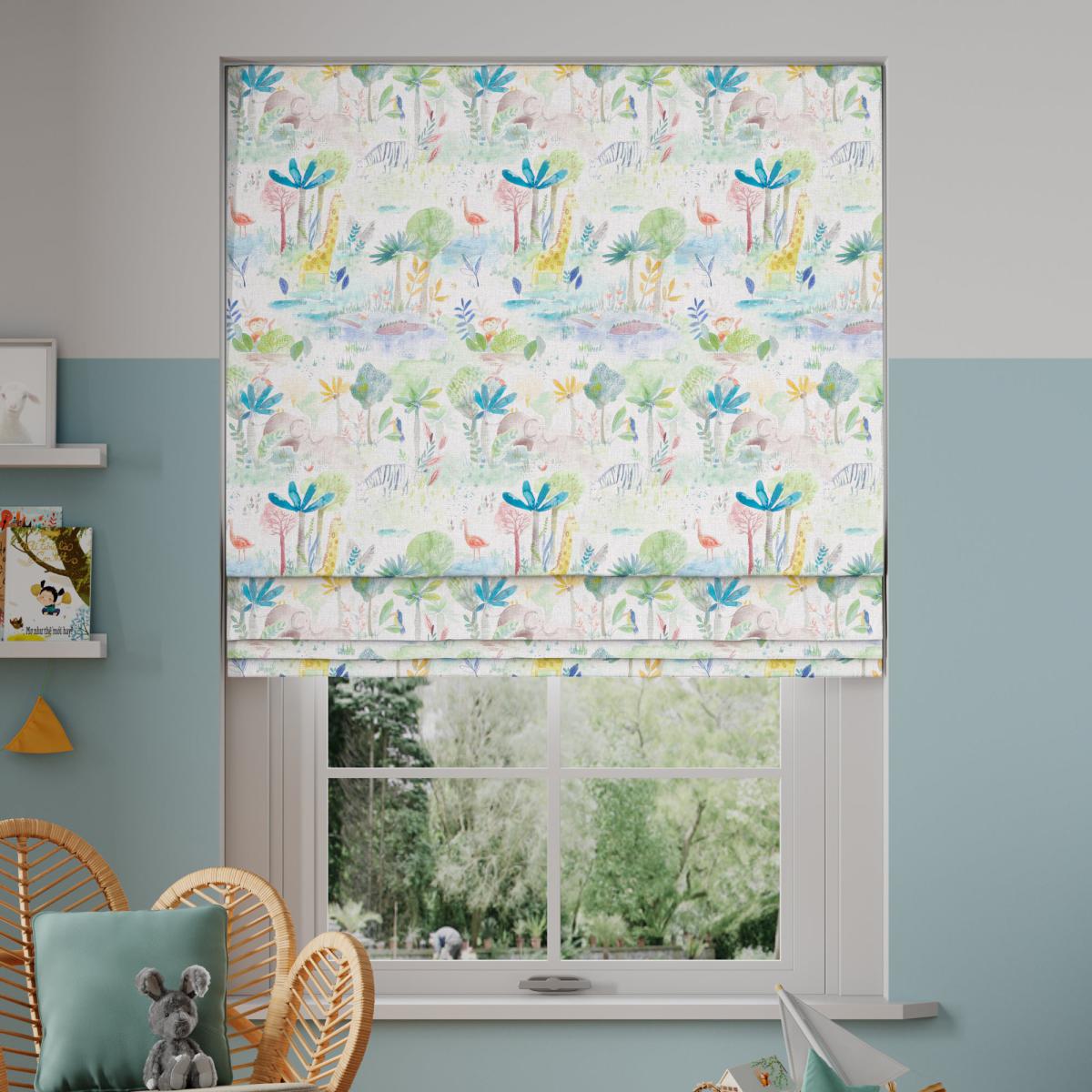 Little Adventurers Zoo Made to Measure Roman Blind Zoo Multi – image 2