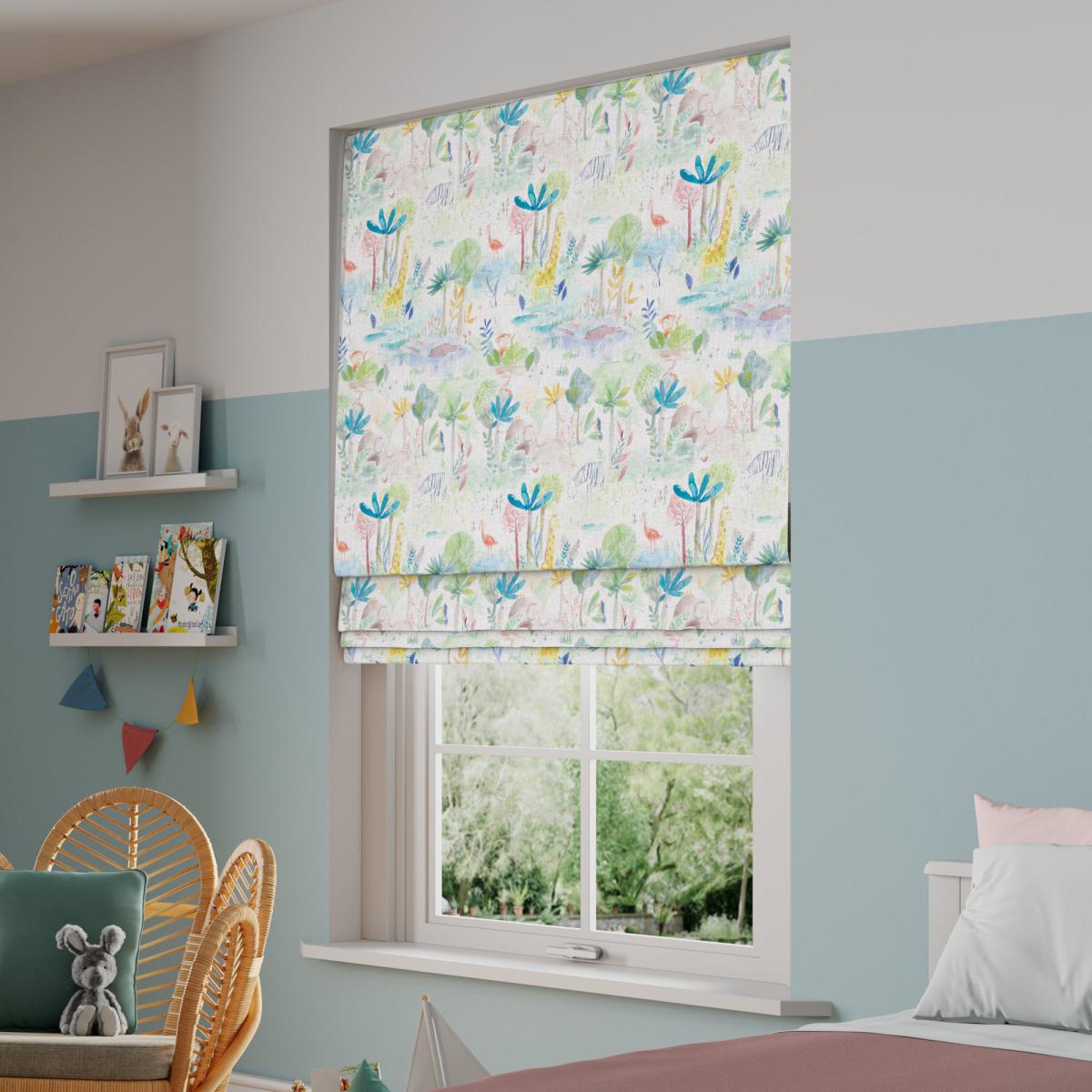 Little Adventurers Zoo Made to Measure Roman Blind Zoo Multi – image 1